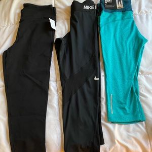 Nike and J Crew Athletic Cropped pants. NWOT